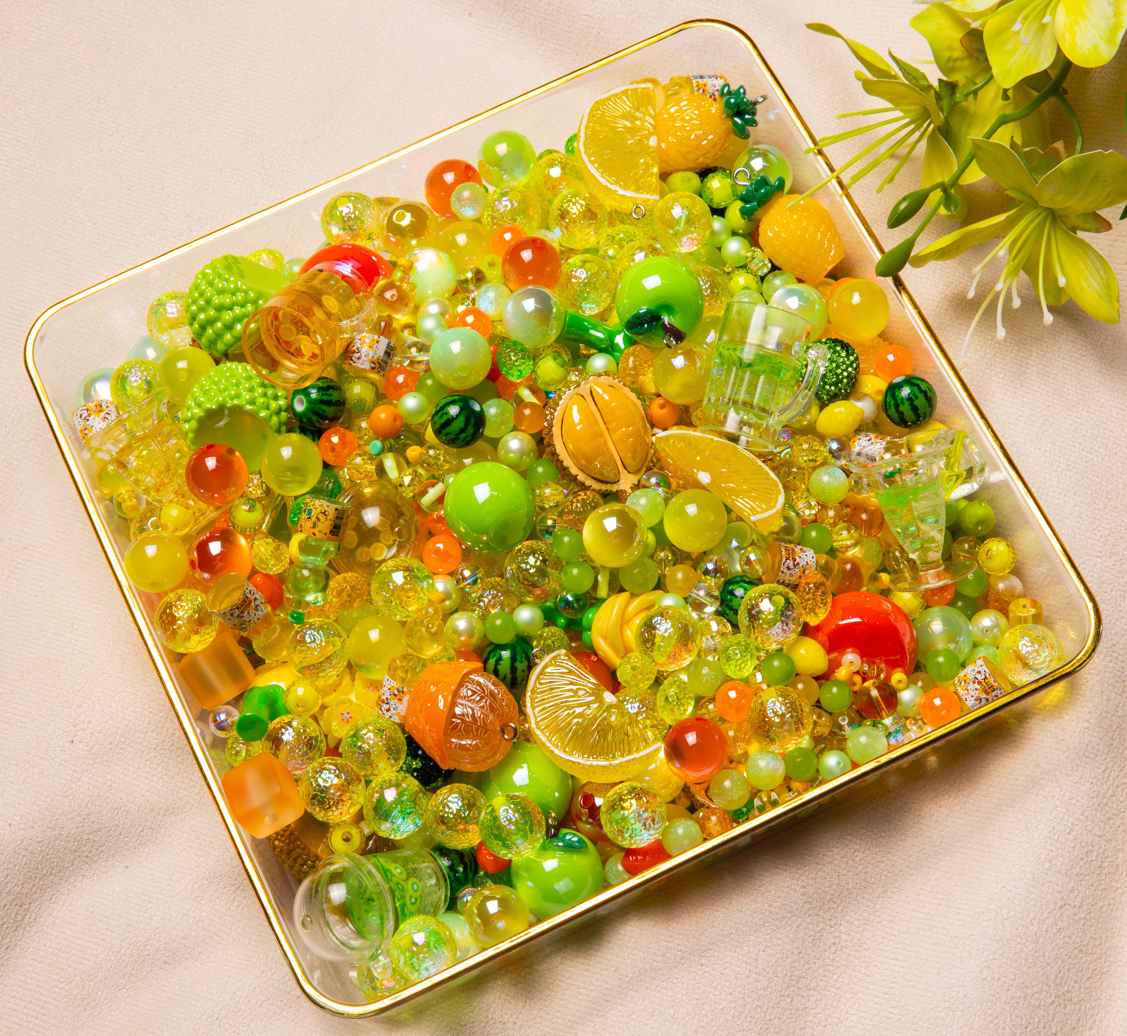 【Key Chain/Jewelry/Pen】Live Product-Tropical Fruit Paradise