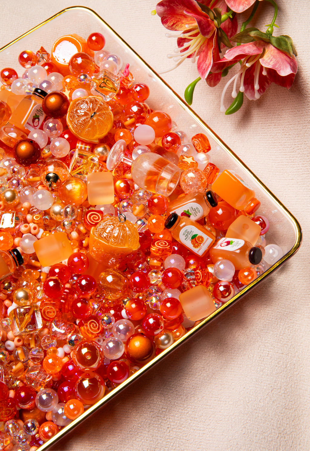 【Key Chain/Jewelry/Pen】Live Product-Orange Soda