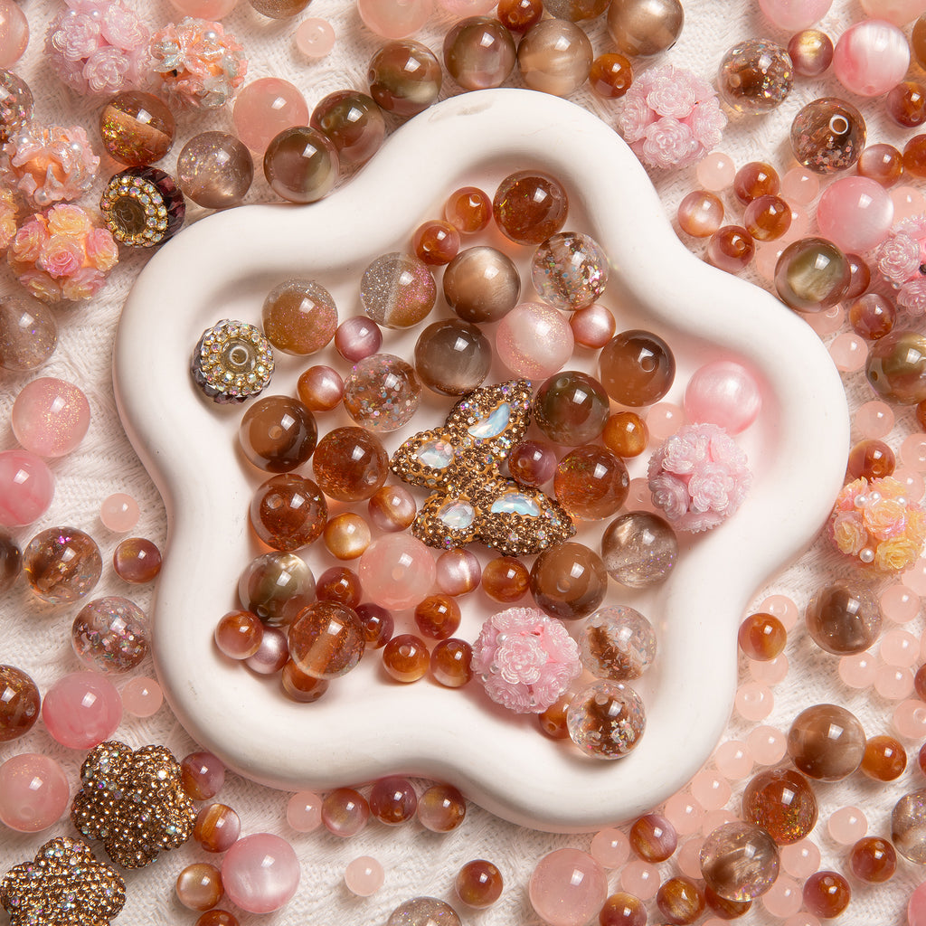 【NEW】【Key Chain/Jewelry/Pen】Live Product-Brown Pink Canelé