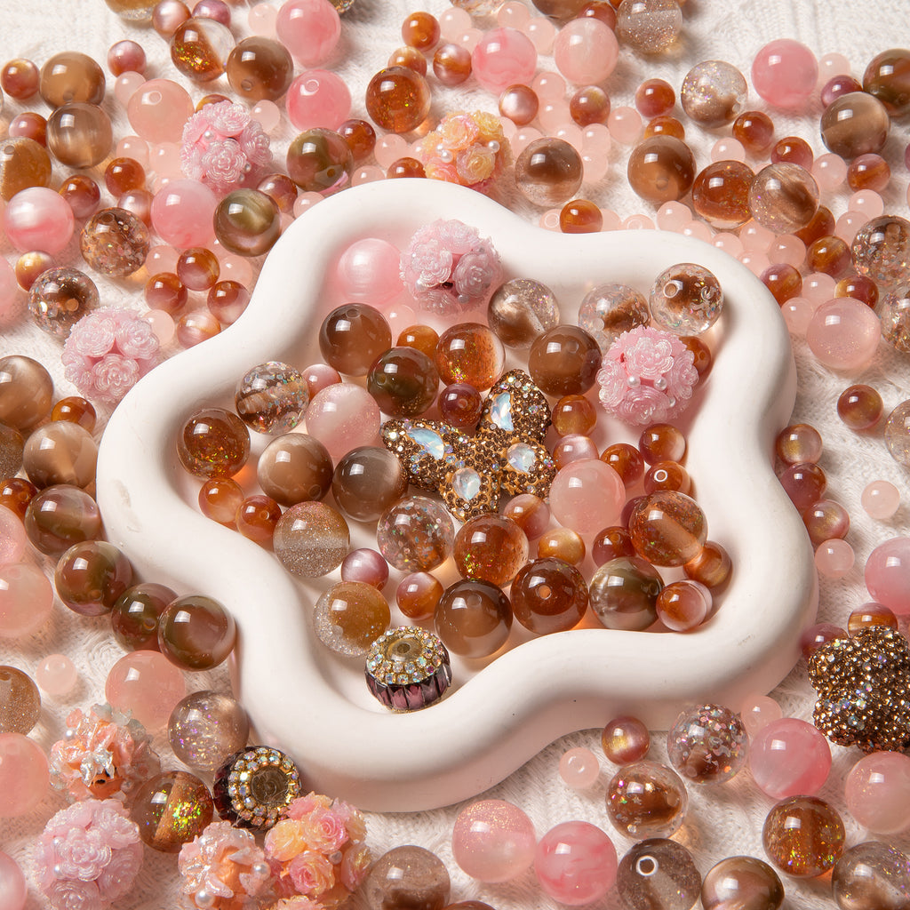 【NEW】【Key Chain/Jewelry/Pen】Live Product-Brown Pink Canelé