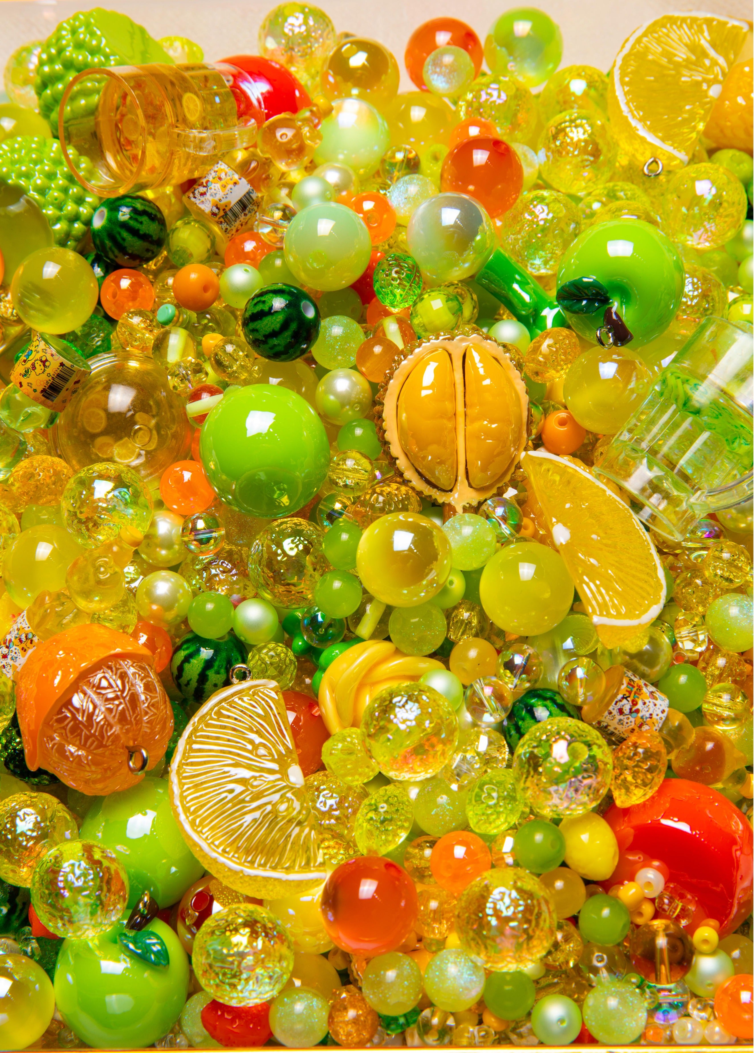 【Key Chain/Jewelry/Pen】Live Product-Tropical Fruit Paradise