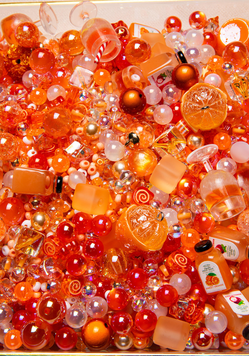 【Key Chain/Jewelry/Pen】Live Product-Orange Soda