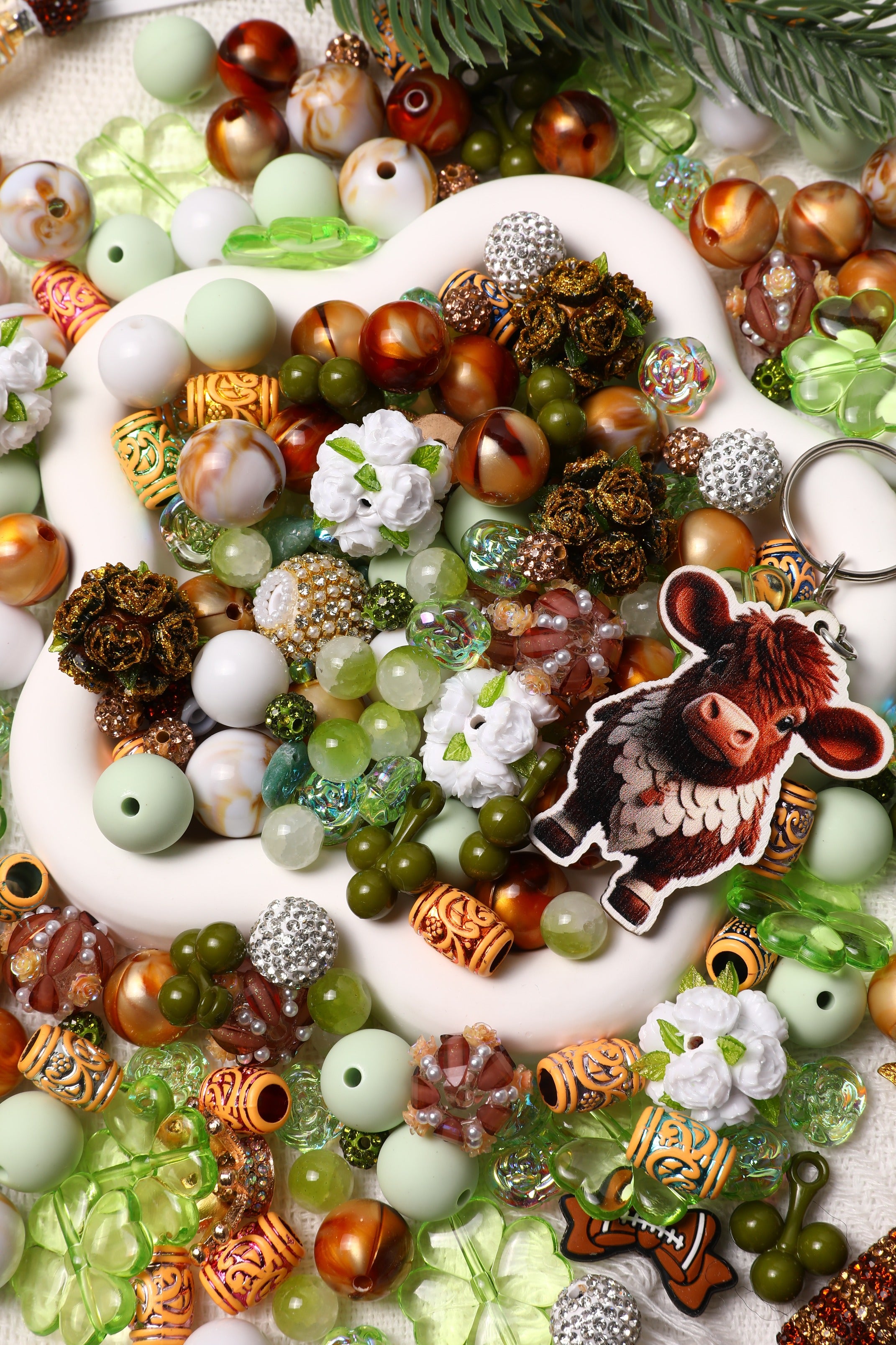 【NEW】【Key Chain/Jewelry/Pen】Live Product-Highland cattle