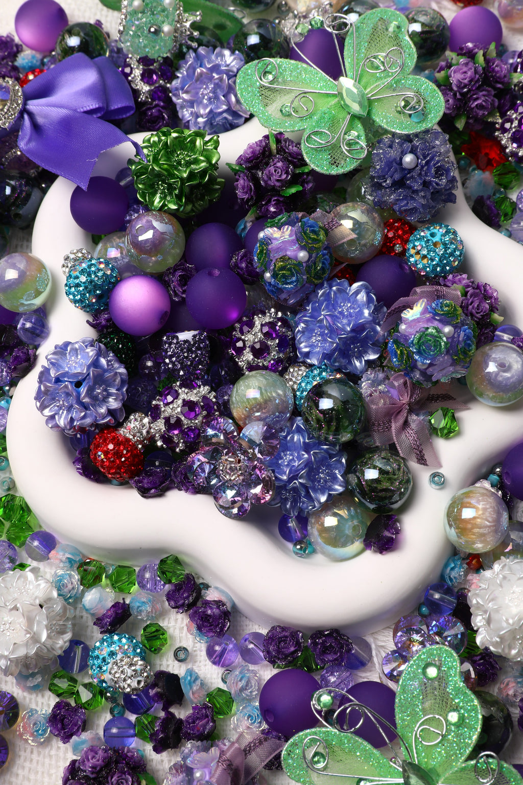 【NEW】【Key Chain/Jewelry/Pen】Live Product-Fancy Butterfly