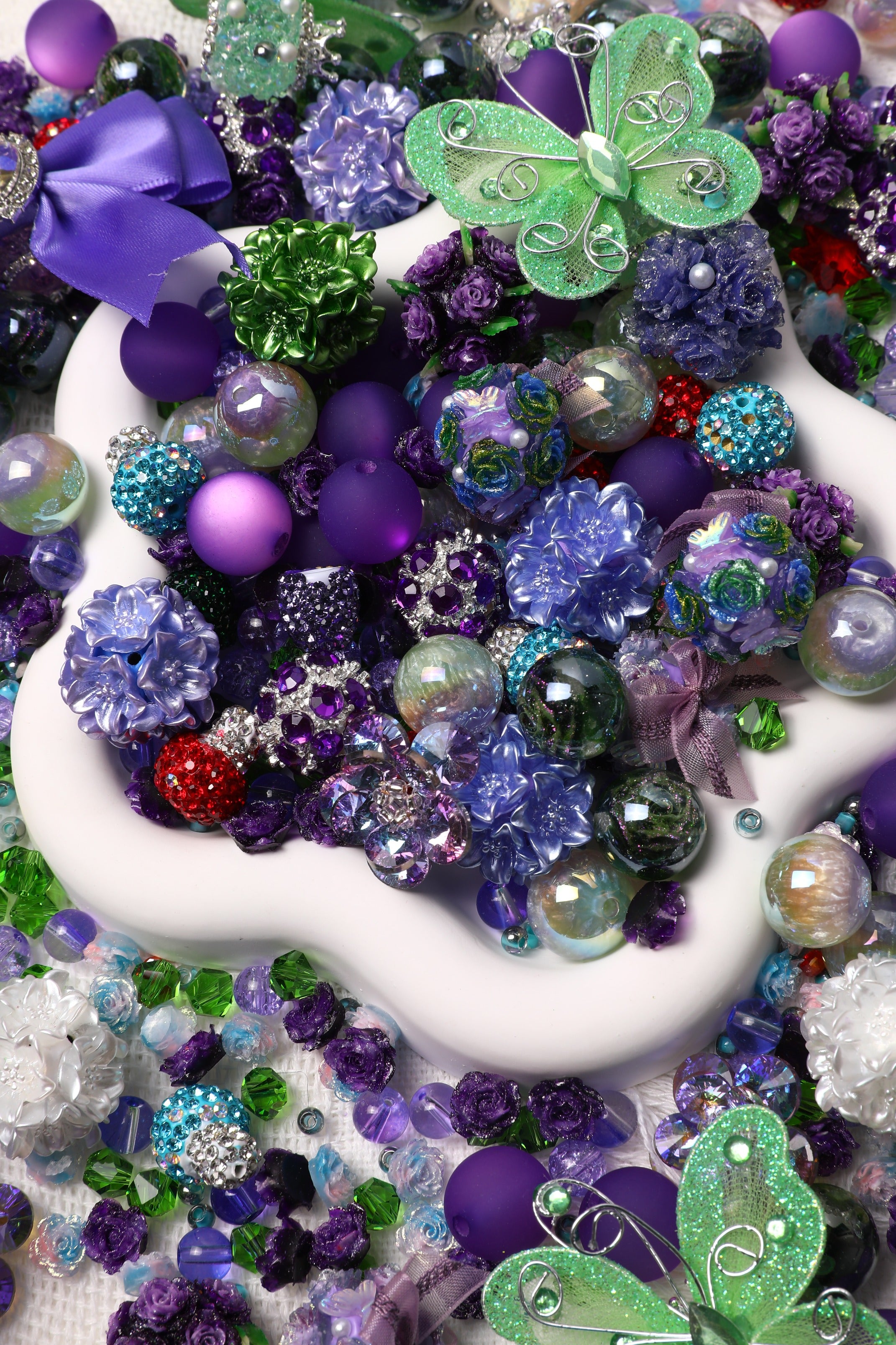 【NEW】【Key Chain/Jewelry/Pen】Live Product-Fancy Butterfly