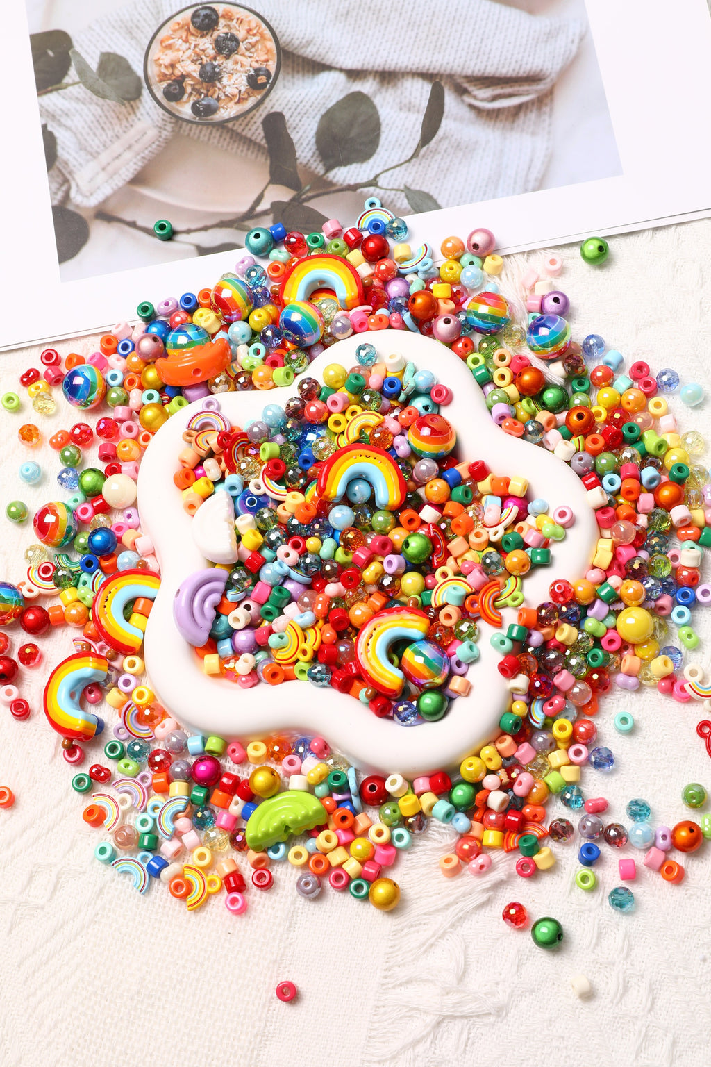 【NEW】【Key Chain/Jewelry/Pen】Live Product- Colorful rainbow