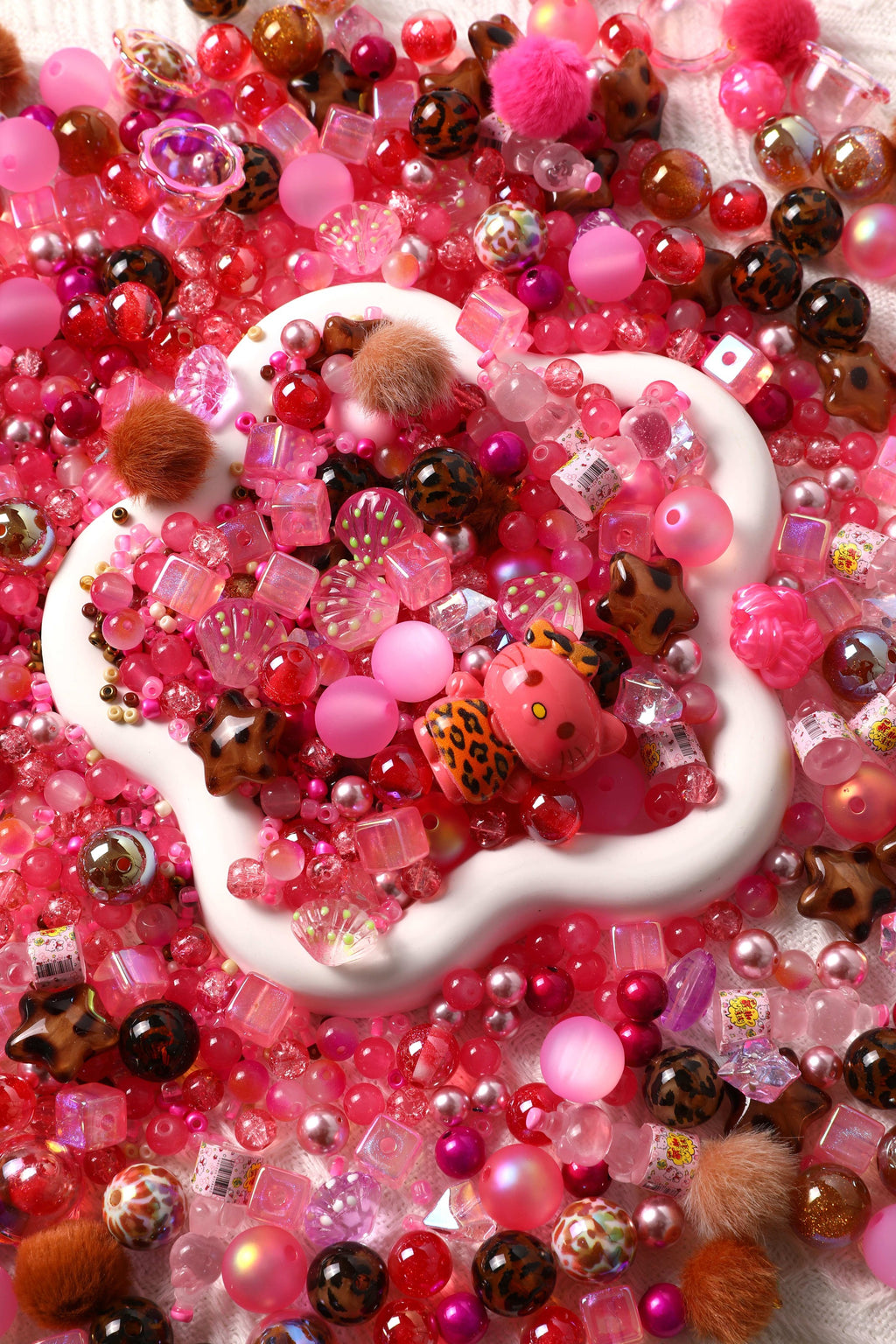 【Key Chain/Jewelry/Pen】Live Product-Pink Leopard