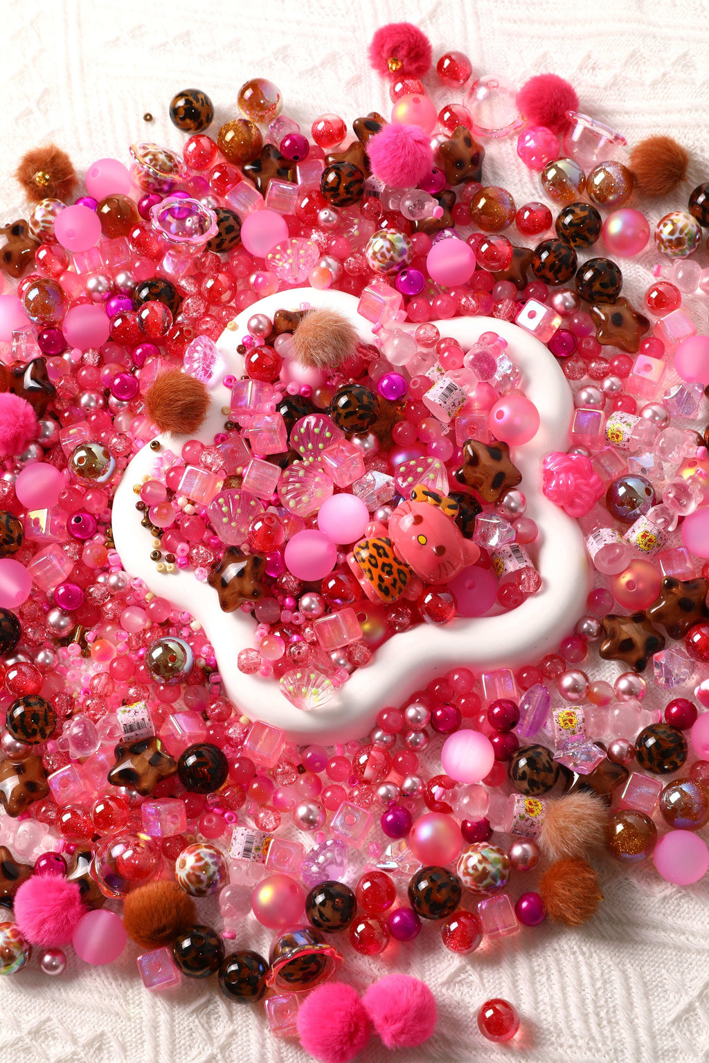 【Key Chain/Jewelry/Pen】Live Product-Pink Leopard