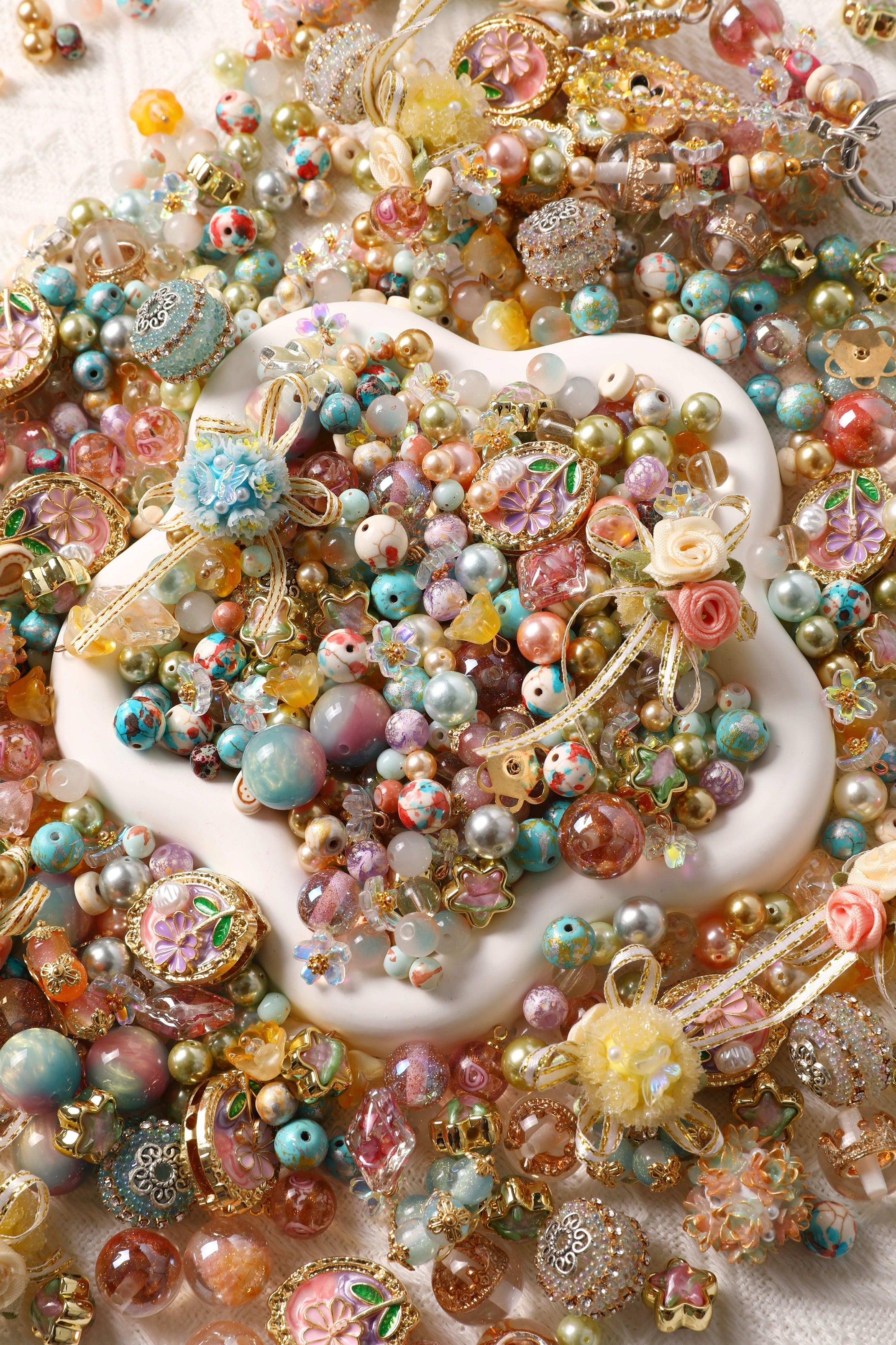 【Key Chain/Jewelry/Pen】Live Product-Palace Blossoms