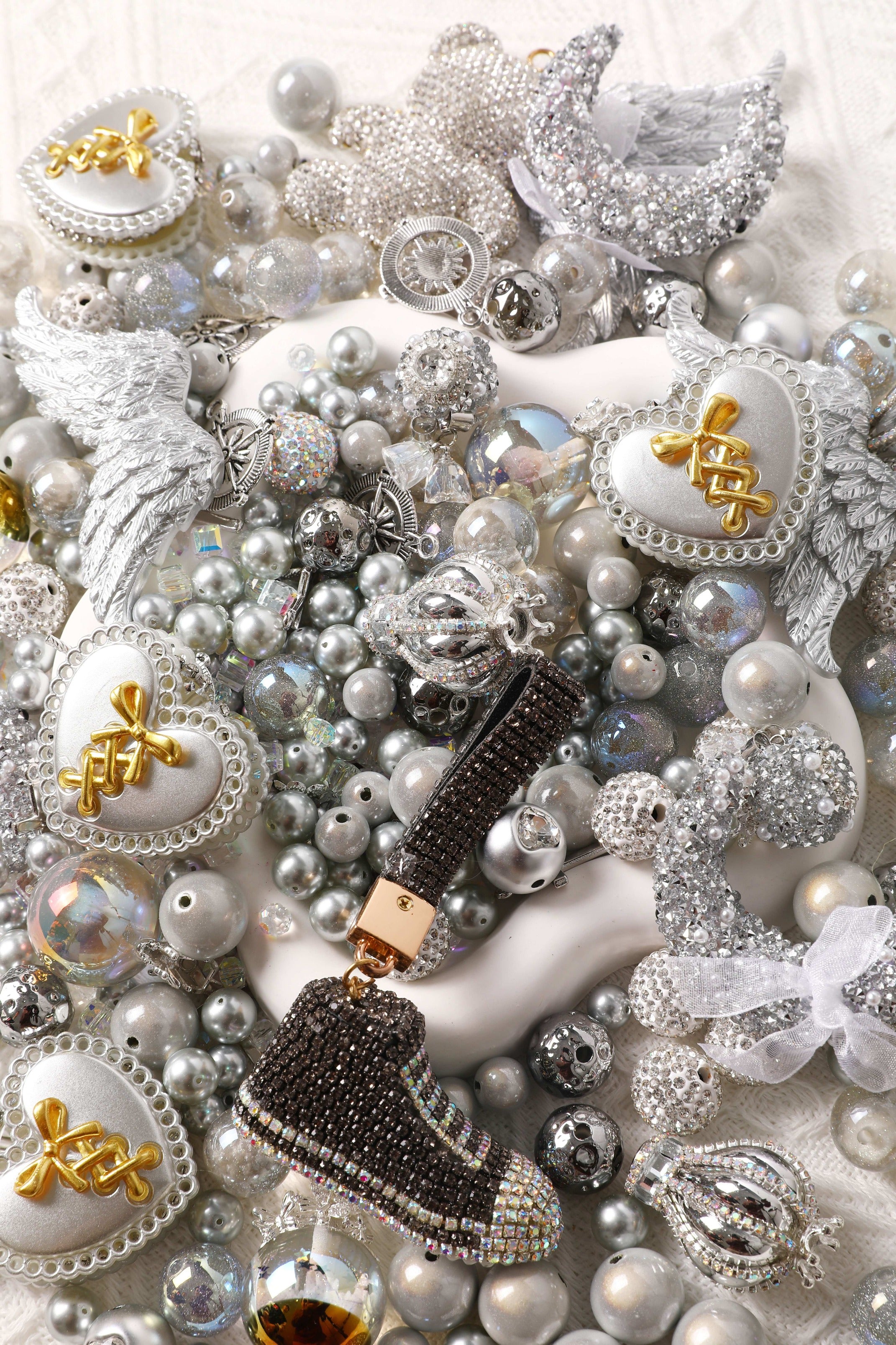 【Key Chain/Jewelry/Pen】Live Product-Silver Lady