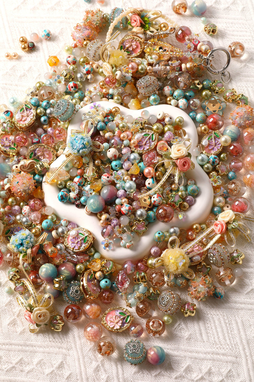 【Key Chain/Jewelry/Pen】Live Product-Palace Blossoms