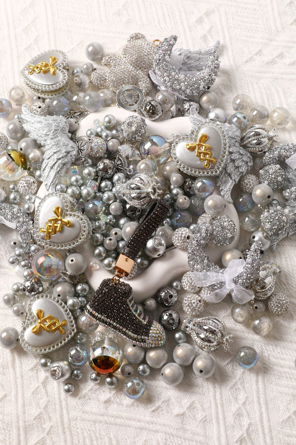 【Key Chain/Jewelry/Pen】Live Product-Silver Lady