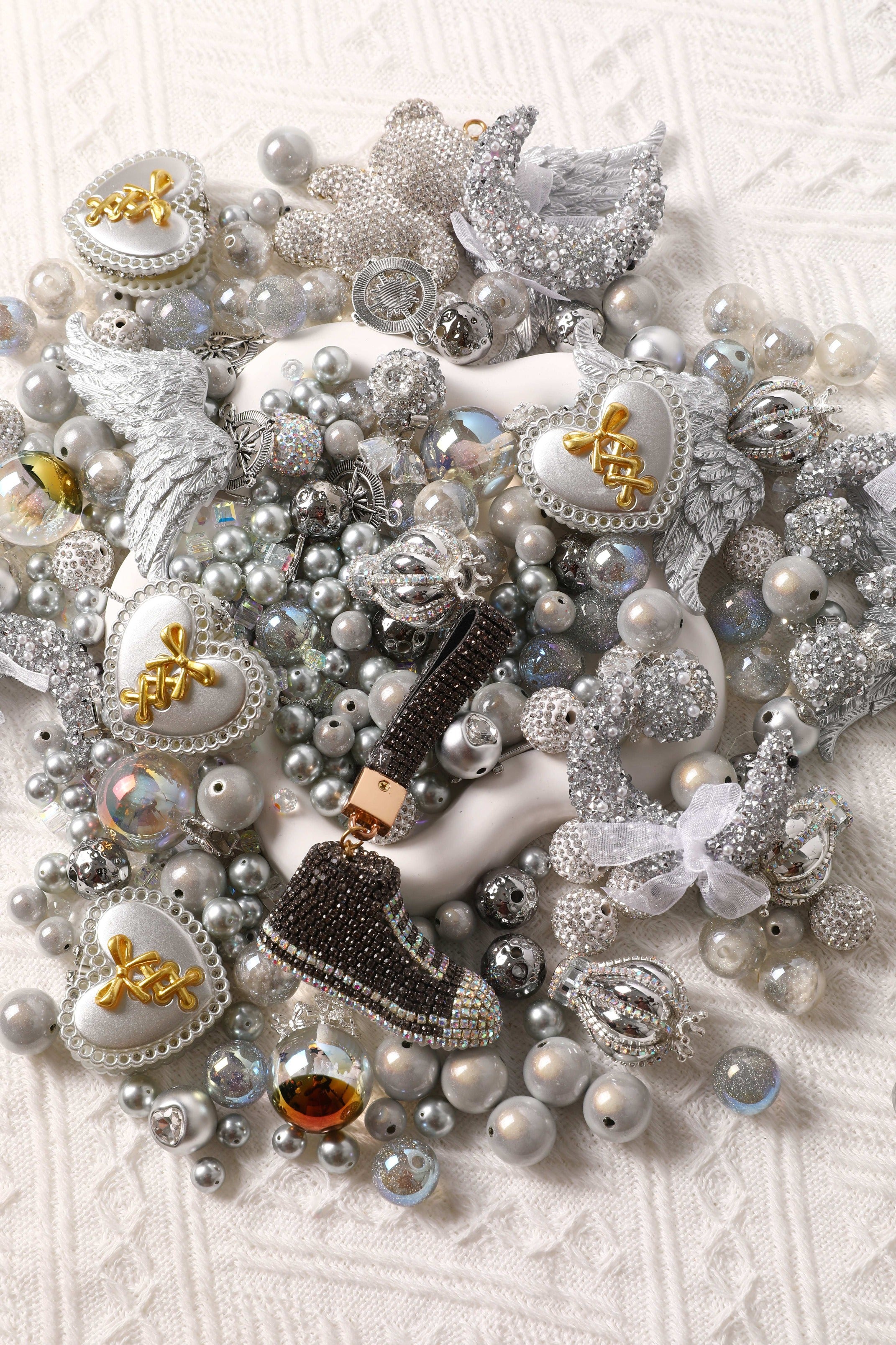 【Key Chain/Jewelry/Pen】Live Product-Silver Lady