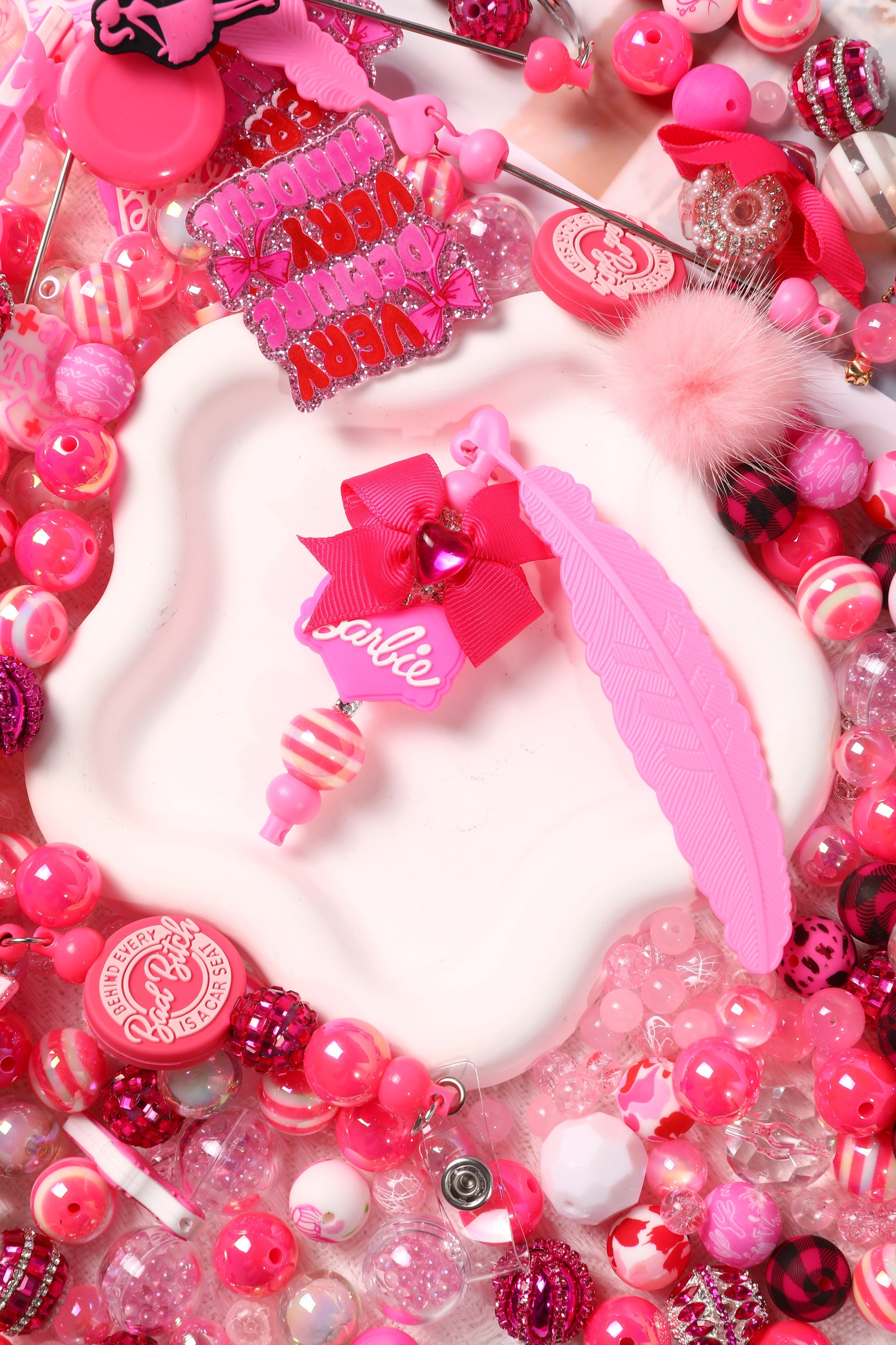 【NEW】【Pen/Key Chain】Live Product-Pink Barbie
