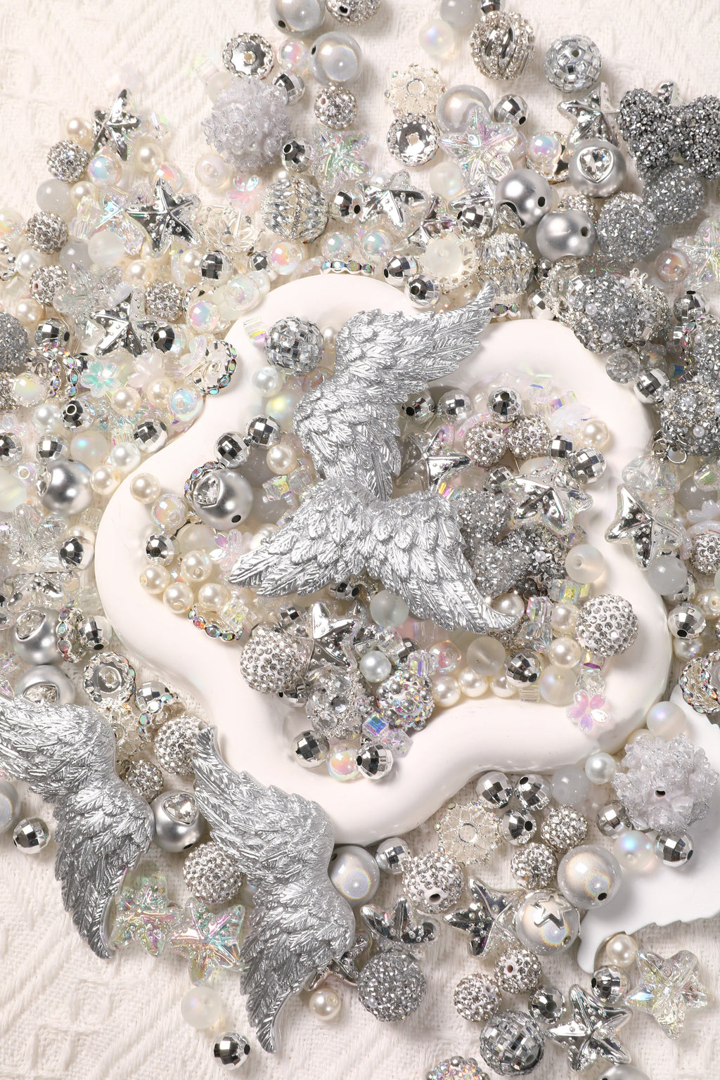 【NEW】【Key Chain/Jewelry/Pen】Live Product-Silver Luster