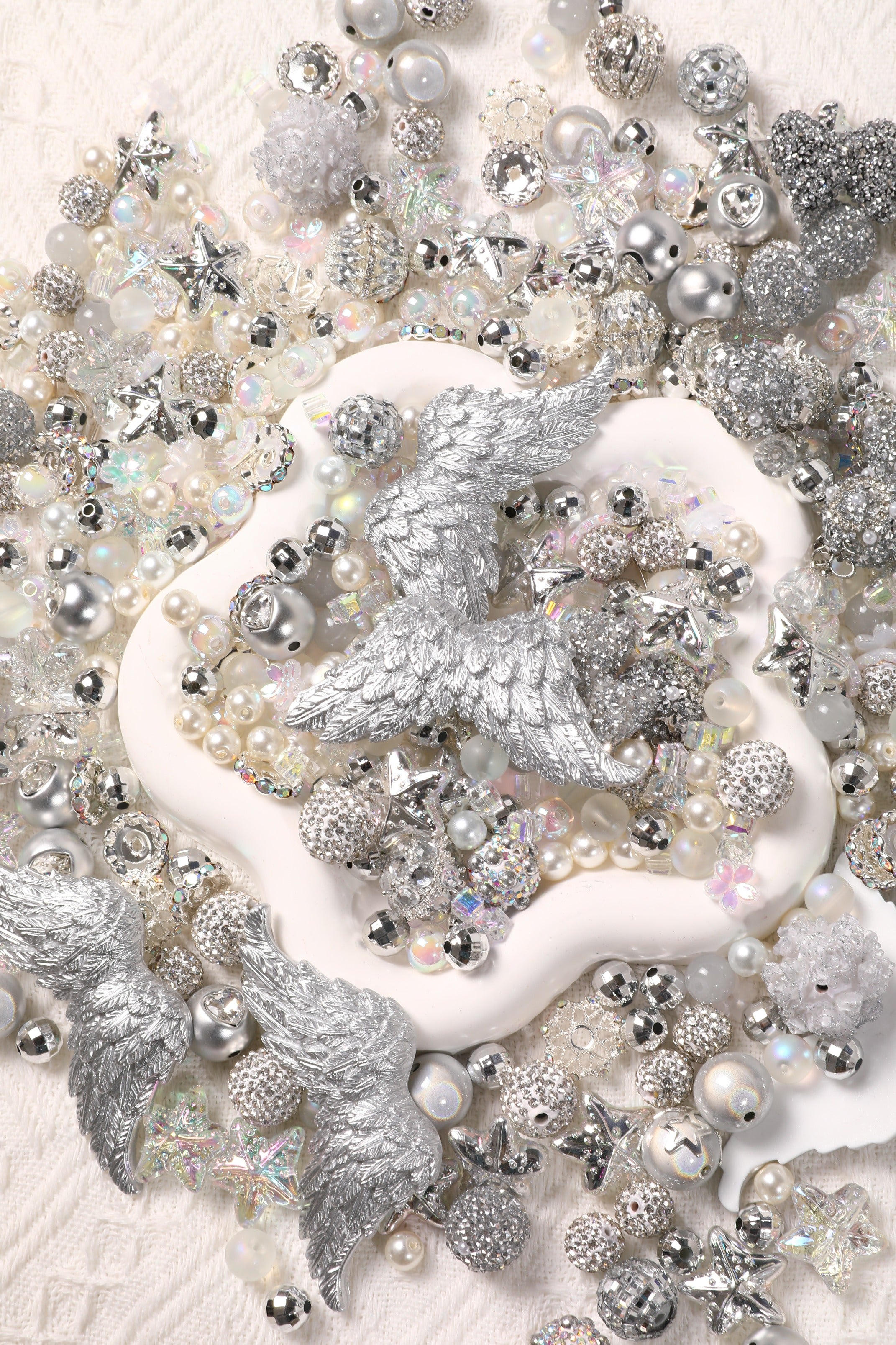 【NEW】【Key Chain/Jewelry/Pen】Live Product-Silver Luster