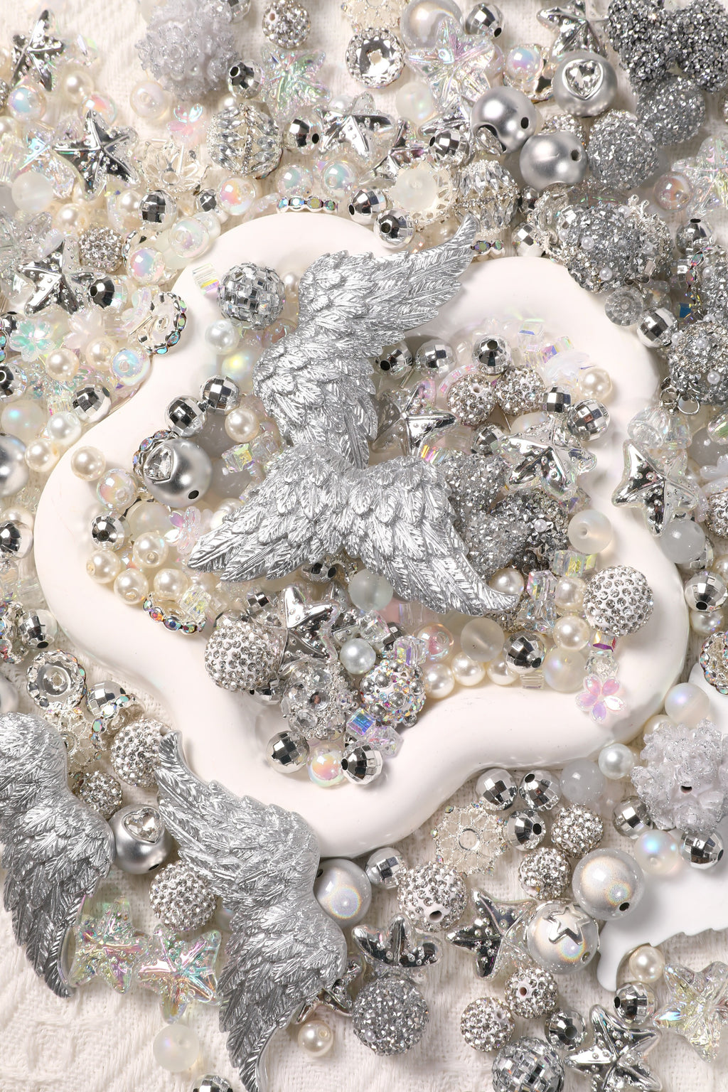 【NEW】【Key Chain/Jewelry/Pen】Live Product-Silver Luster