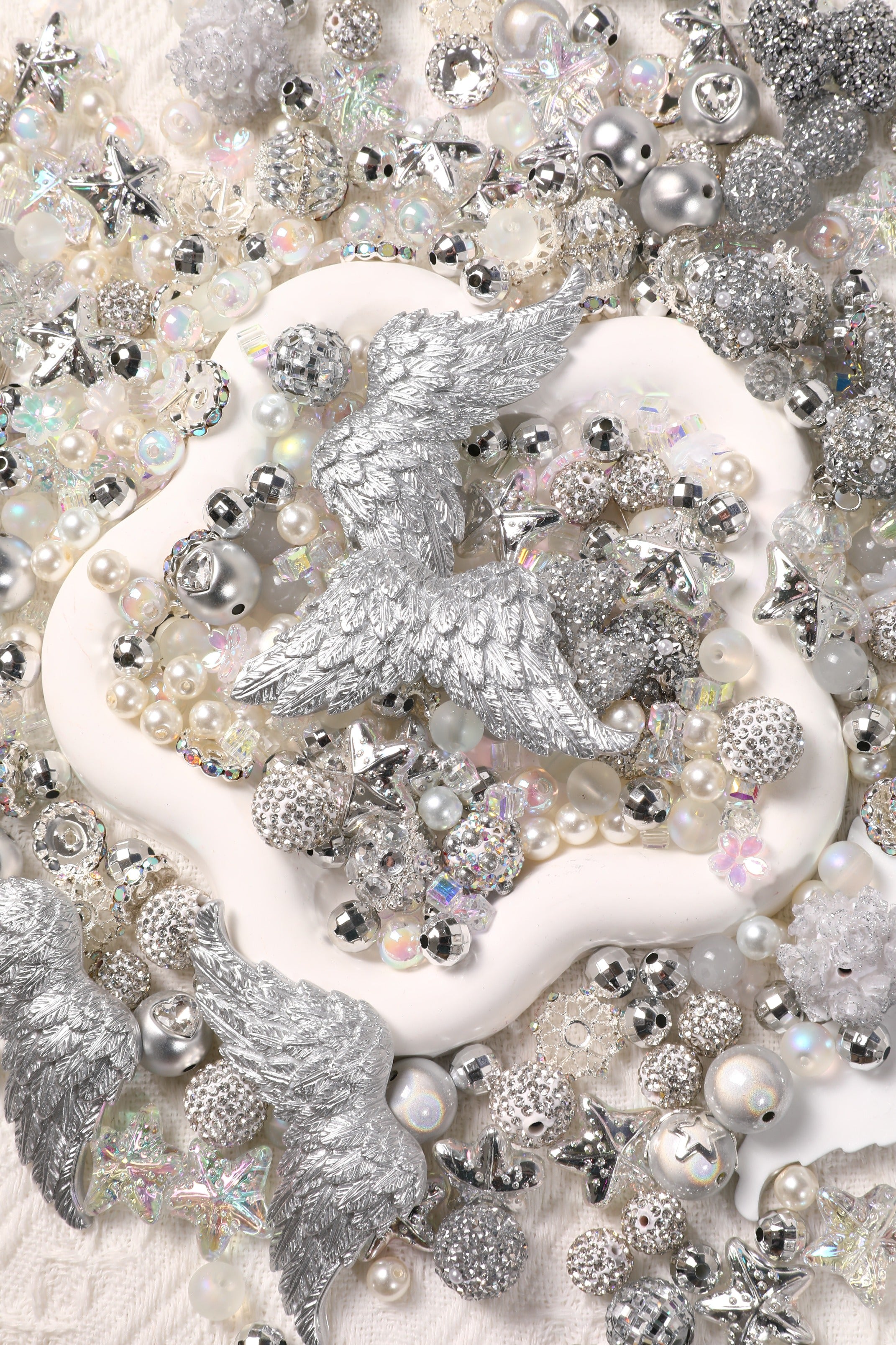 【NEW】【Key Chain/Jewelry/Pen】Live Product-Silver Luster