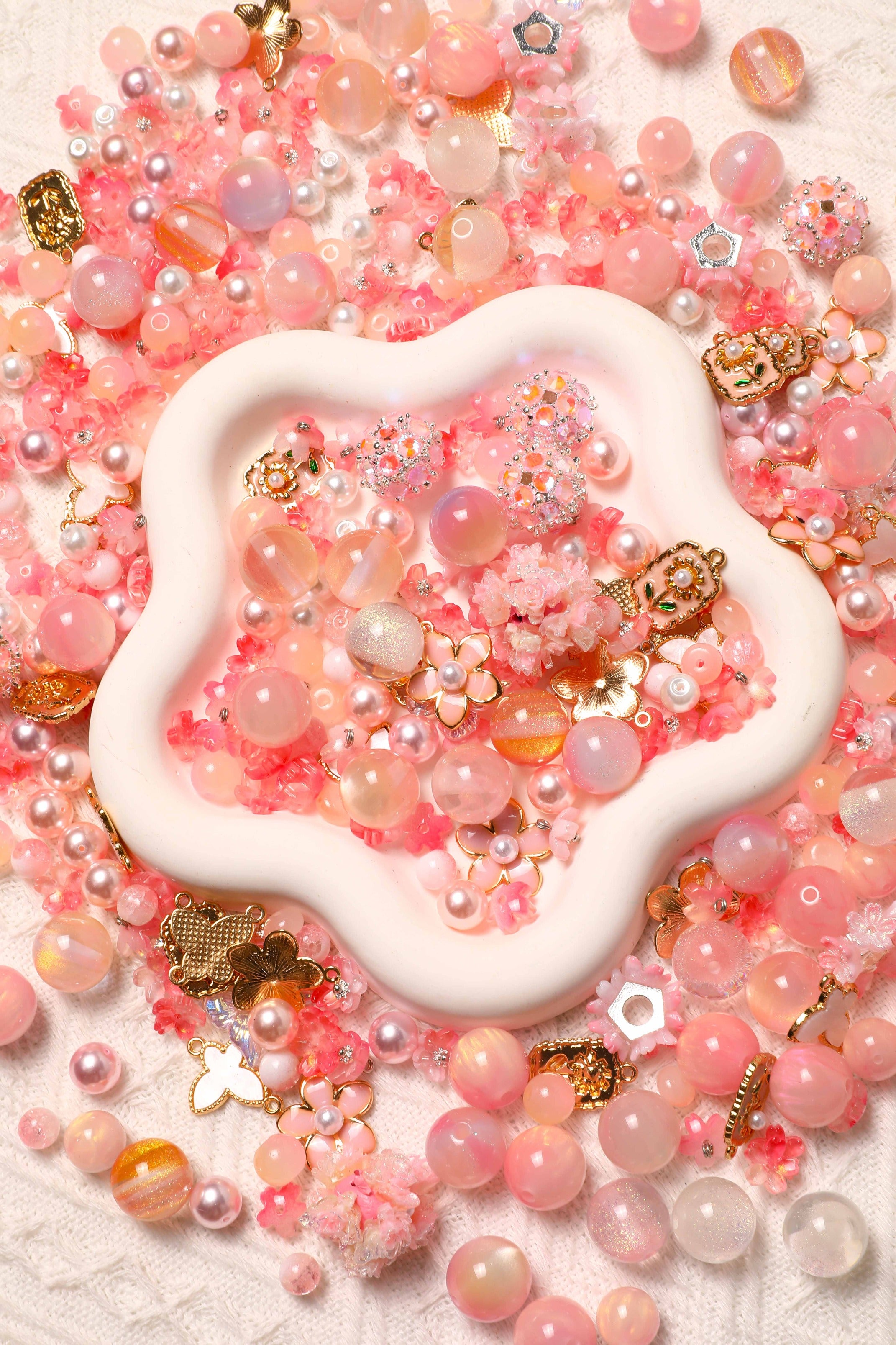 【NEW】【Key Chain/Jewelry/Pen】Live Product-Dreamy Pink Garden